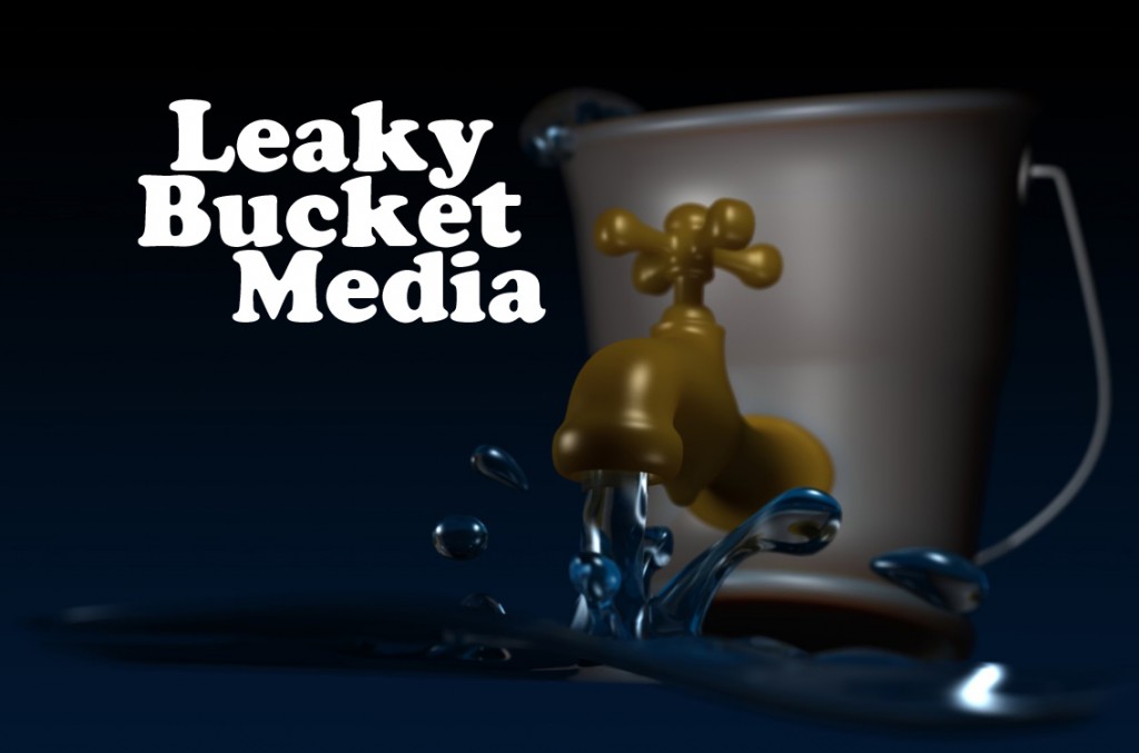 Leaky Bucket Media homepage background