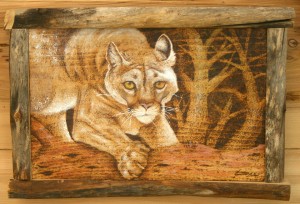 Mountain Lion Pyrography