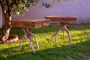 Walking Tables with unfinished legs