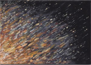 Meteor Impact - Acrylic on canvas