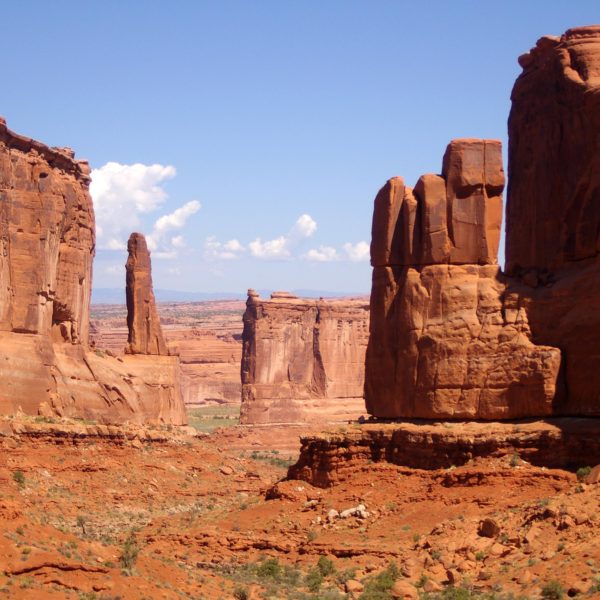 Rock formations in Arches National Park